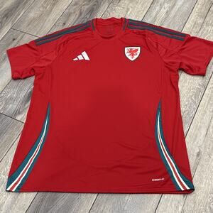 Adidas Wales 2024 Home Soccer Jersey Men's Size XL IQ2430